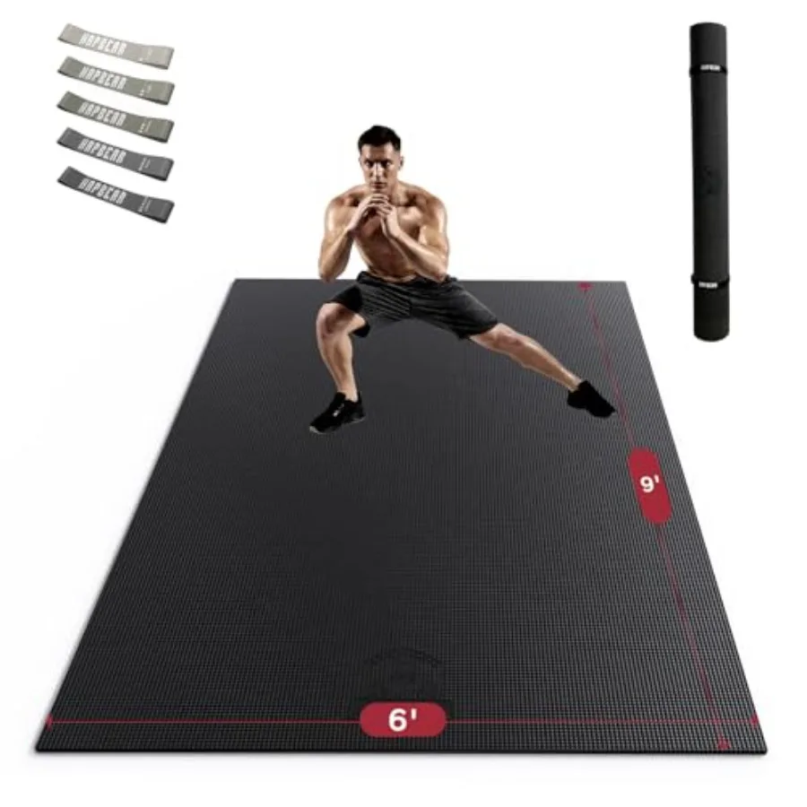 

Extra Large 7'x5' to 6'x12' Non-Slip Thick Workout Mat for Home Gym Flooring High-Density Exercise Mat in Multiple Colors Ultra