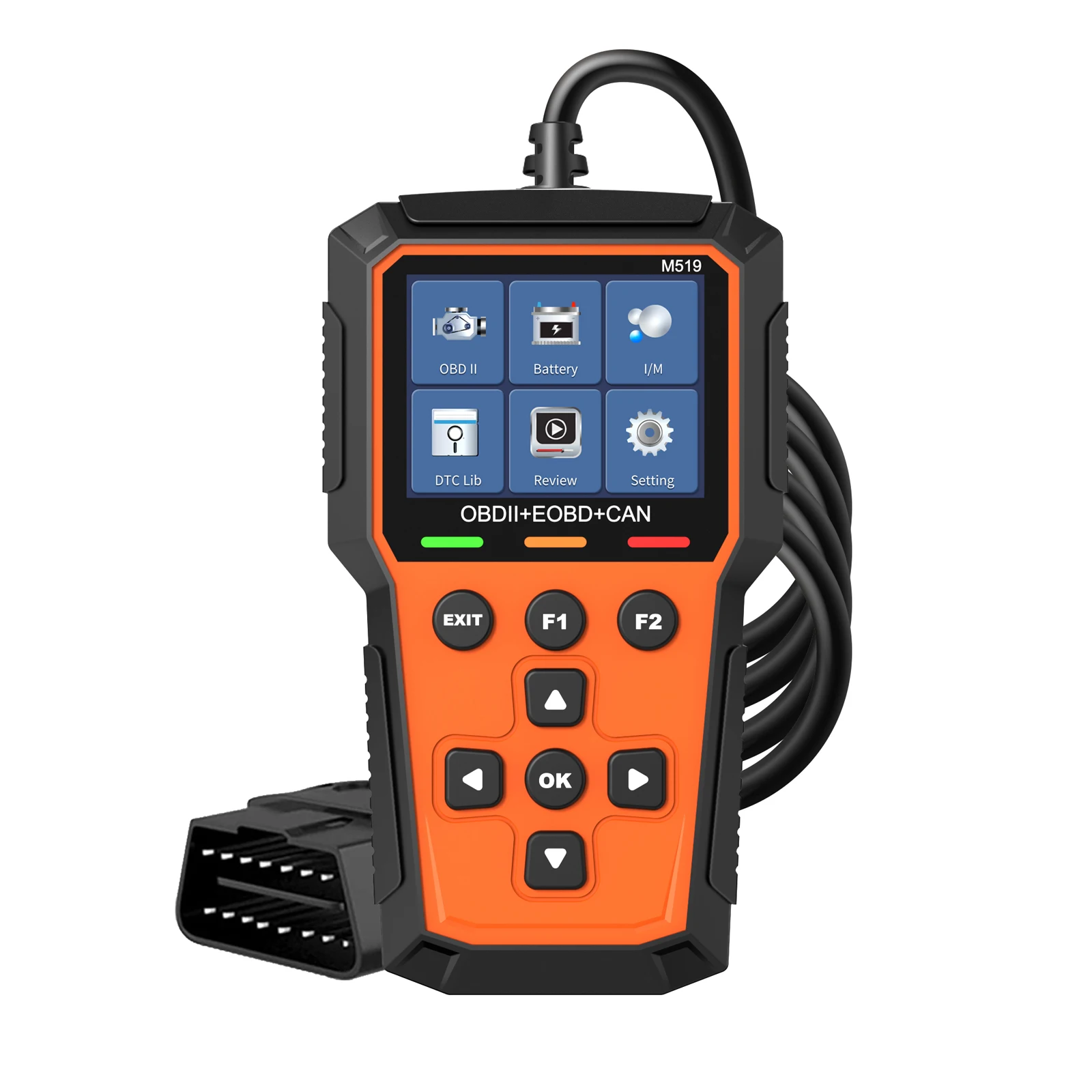 M519 Car Obd2 Scanner Diagnostic Tool Code Reader Engine Fault Code Reader Scanner Can Diagnose All Obd Ii Protocol Cars New