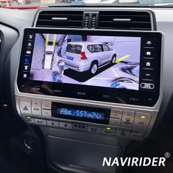 12.3inch Android 14 Car Radio Multimedia DVD Player For Toyota Land Cruiser Prado 150 2018-2023 Navigation GPS Carplay Head Unit