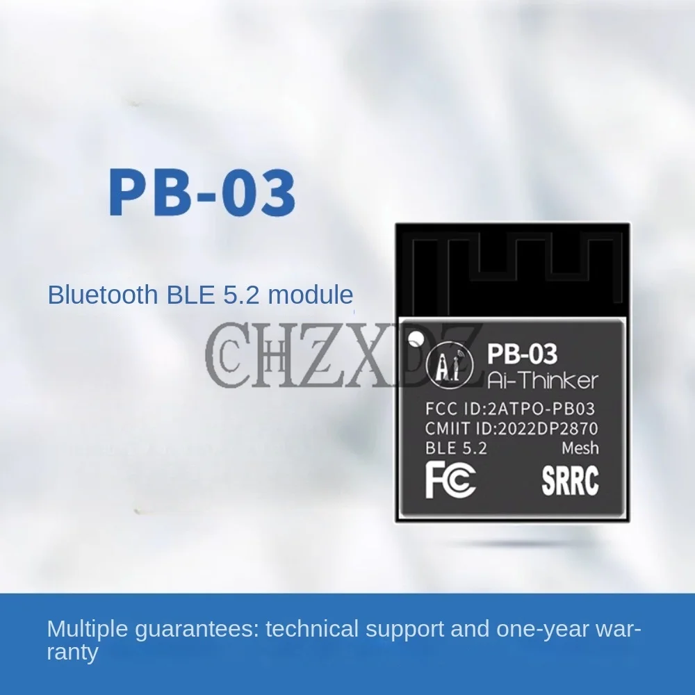 100% Original Bluetooth BLE5.2 Low-power Module PHY6252Built-in Chip PCB On-board Antenna PB-03 Module