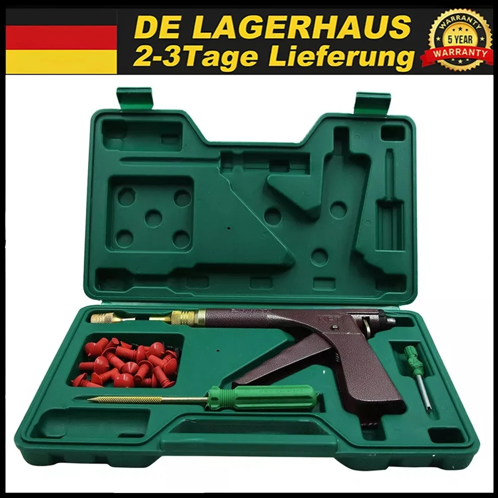 Kit de réparation professionnel de crevaison de pneu Tubeless de vélo de moto de voiture pistolet de réparation de pneu sous vide Kit de pneu de roue de fuite d'air automatique