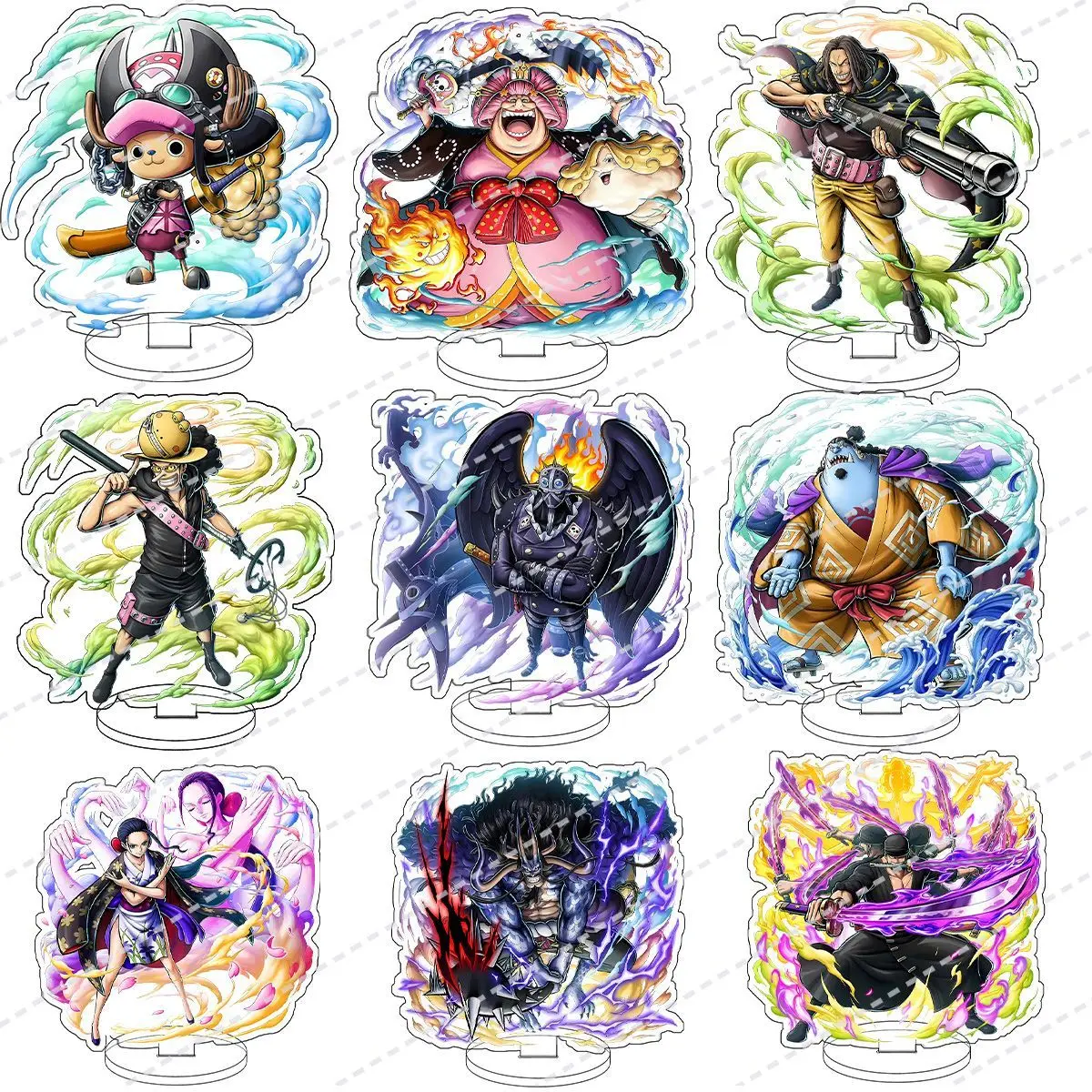 

Acrylic Standees for One Piece Charlotte Linlin Benn Beckman Usopp Shiryu Jinbe Nico Robin Kaido Roronoa Zoro Tony Tony Chopper