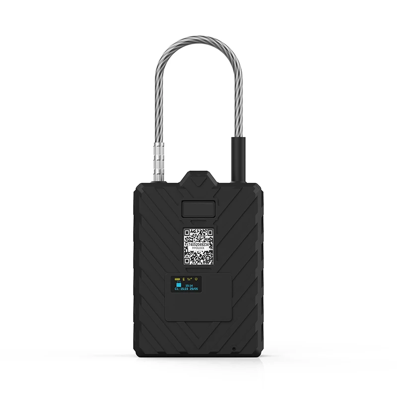 4G LTE Padlock With Camera Speaker GPS Tracker Lock For Container Truck