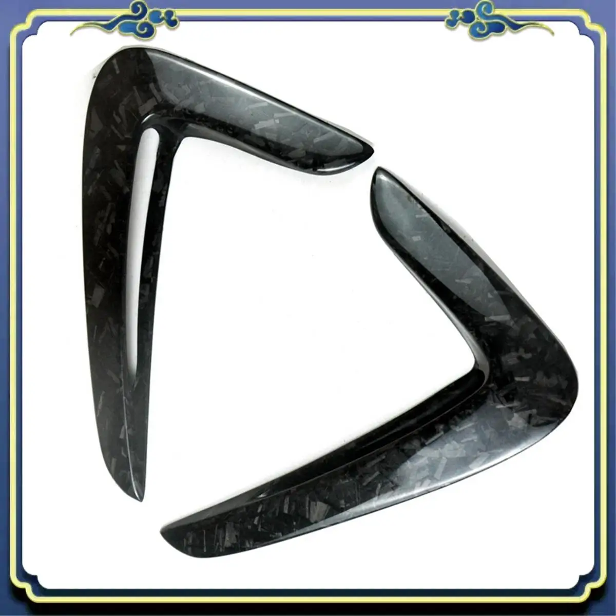 AU16-سيارة الجانب الجناح تدفق الهواء الحاجز مصبغة مدخل تنفيس تقليم ألياف الكربون الحقيقية لسيارات BMW F32 F33 F36 4-Series 2014-2020