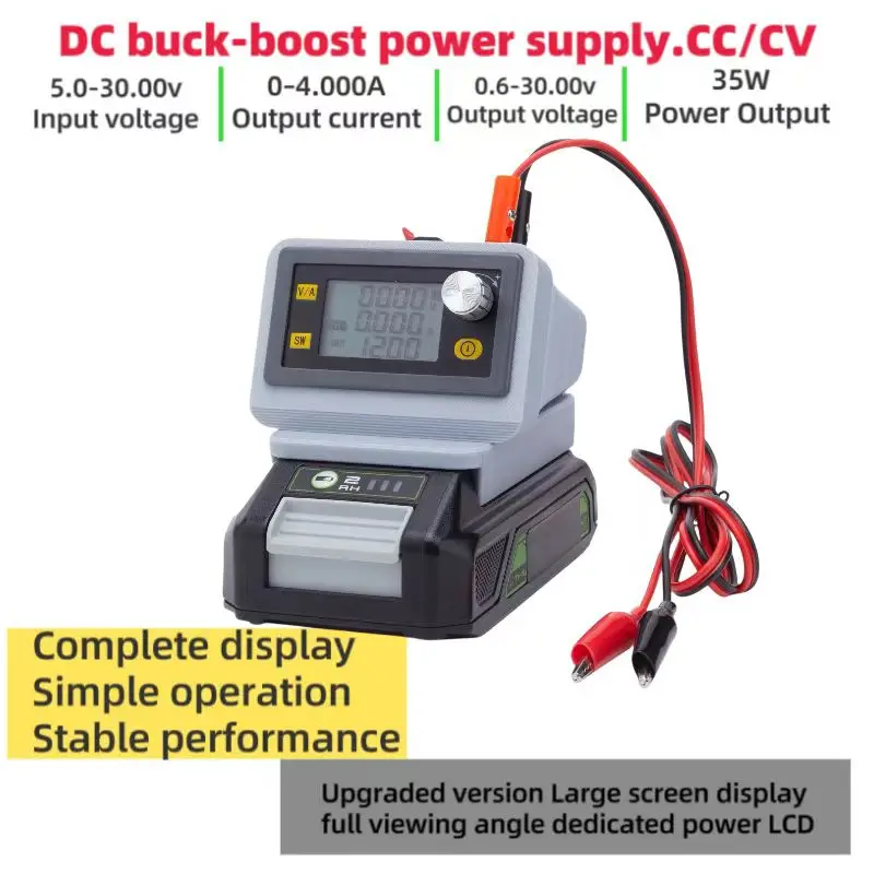 

35W Wireless Portable Battery Adjustable Variable CNC DC Lifting Power Supply Sdjustable Table Power Meter for Greenworks 24v