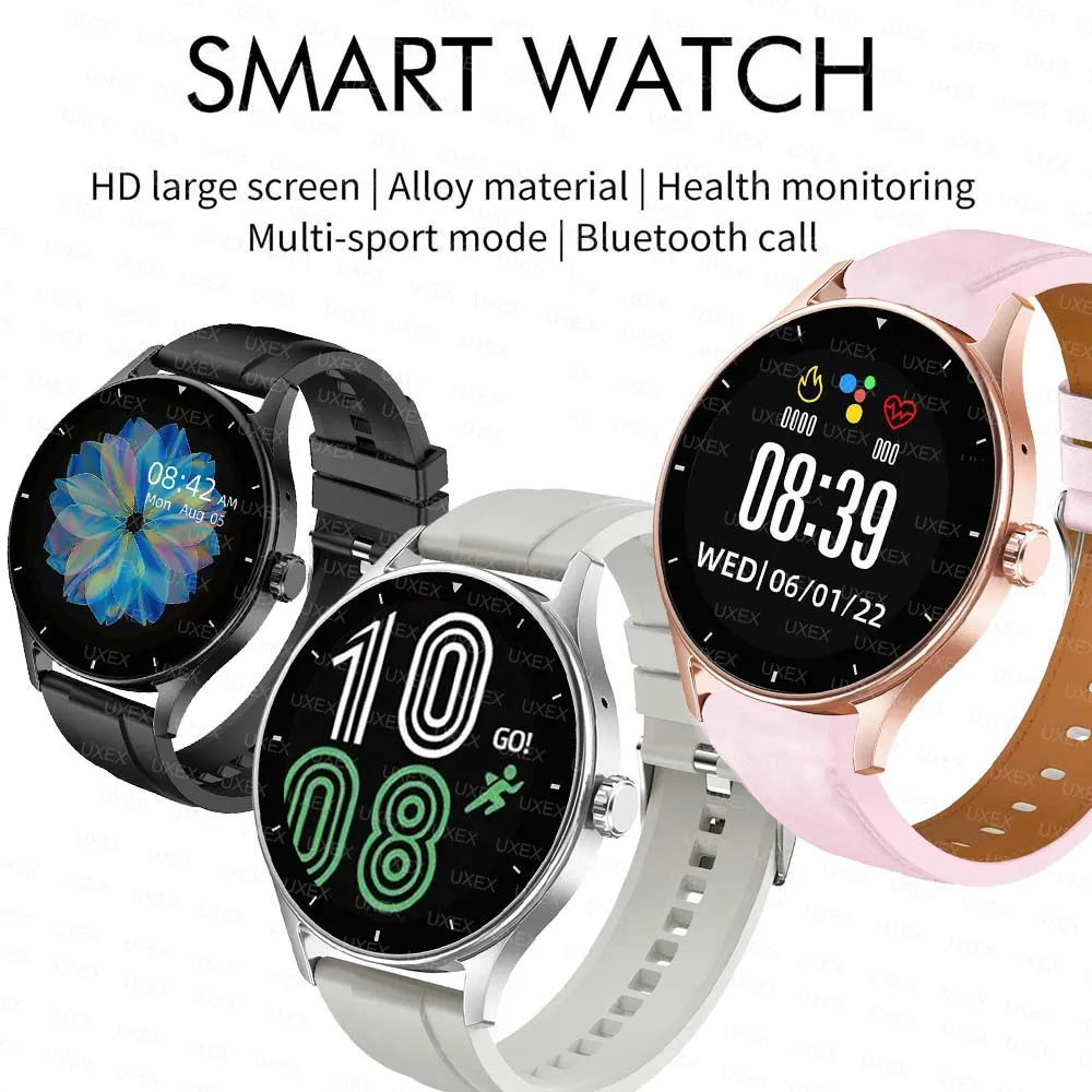 Orologio sportivo da donna con cinturino intelligente, regalo per le vacanze, chiamata wireless, orologi da uomo, da donna, più orologi intelligenti impermeabili per telefono Android IOS