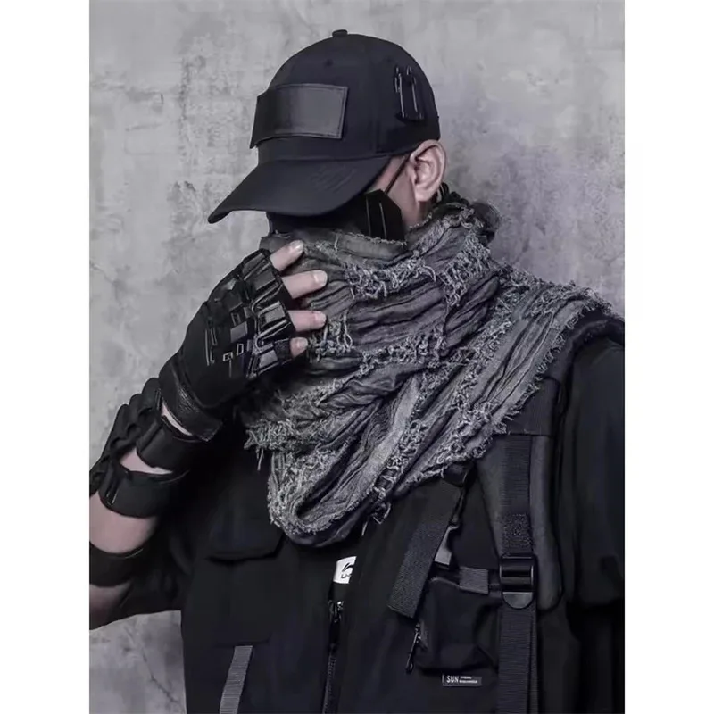 2025 neue Frühling Sommer Leichte Plaid Schal Männer und Frauen Vintage Taktische Arabischen Schal Camping Jagd Radfahren