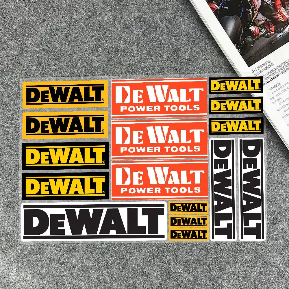 Aufkleber Moto-Aufkleber für DeWalt, Autokarosserie, Stoßstange, Fenster, Motorrad, Laptop, Wände, Vinyl-Aufkleber, Auto-Tuning-Zubehör