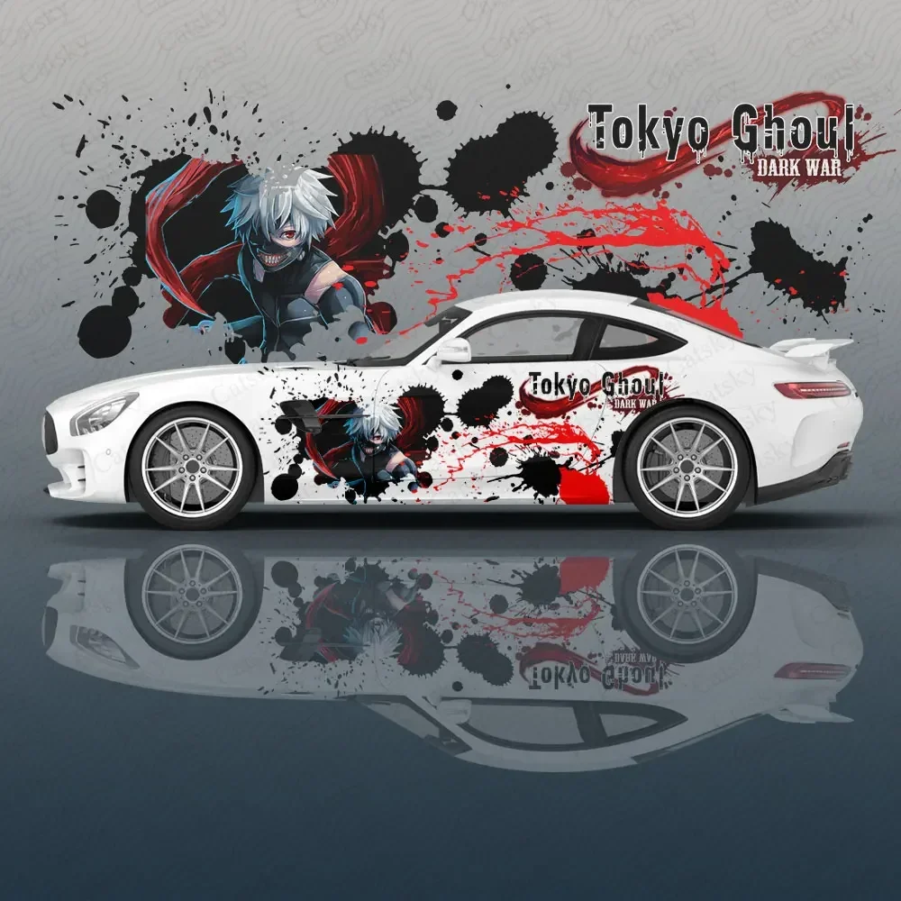 Anime Blood Tokyo Ghoul Car Accessories Body Stickers Anime Itasha Vinyl Car Side Decal Sticker Car Sticker Auto Decoration Film