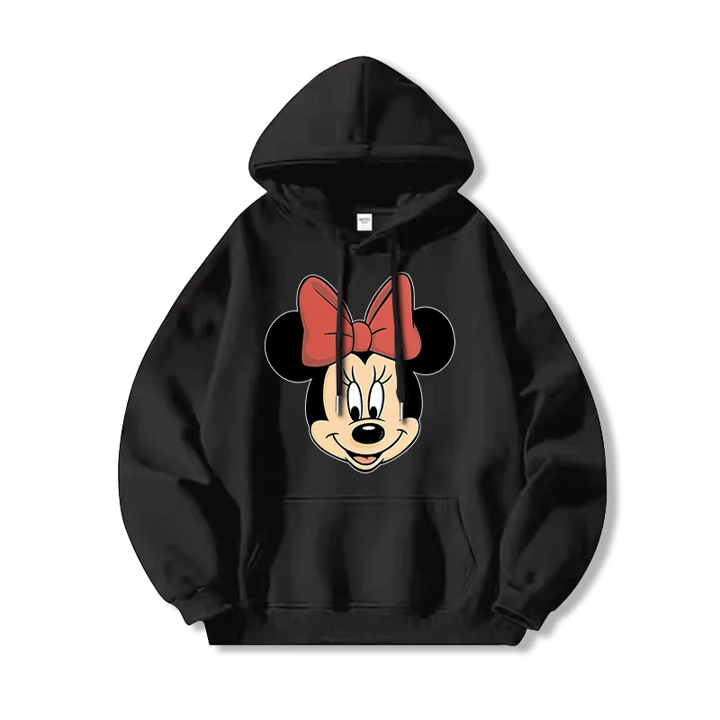 Autumn and Winter Mickey and Minne Cartoon Anime periphery Women's Hoodie new style Fashion and casual Couple's clothing hoodie