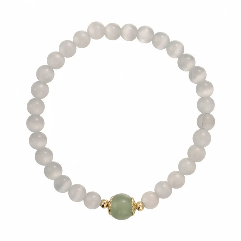 

Cat's Eye Stone Bead Light Luxury Bracelet 2026 New Style for Women Niche Design Elegant Student Bestie Bracelet Gifts