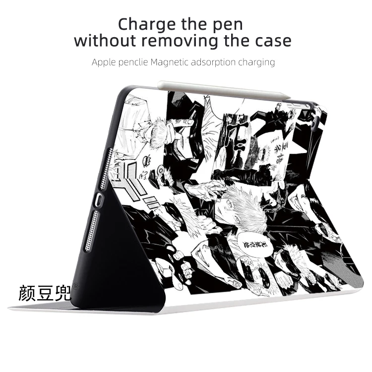 Gojo Sato Anime Jujutsu Kaisen Case Para iPad Air 4 5 10.9 Mini 5 6 para 2022 12.9 Capa de silicone de luxo para iPad Air 4 5 10, 9 polegada