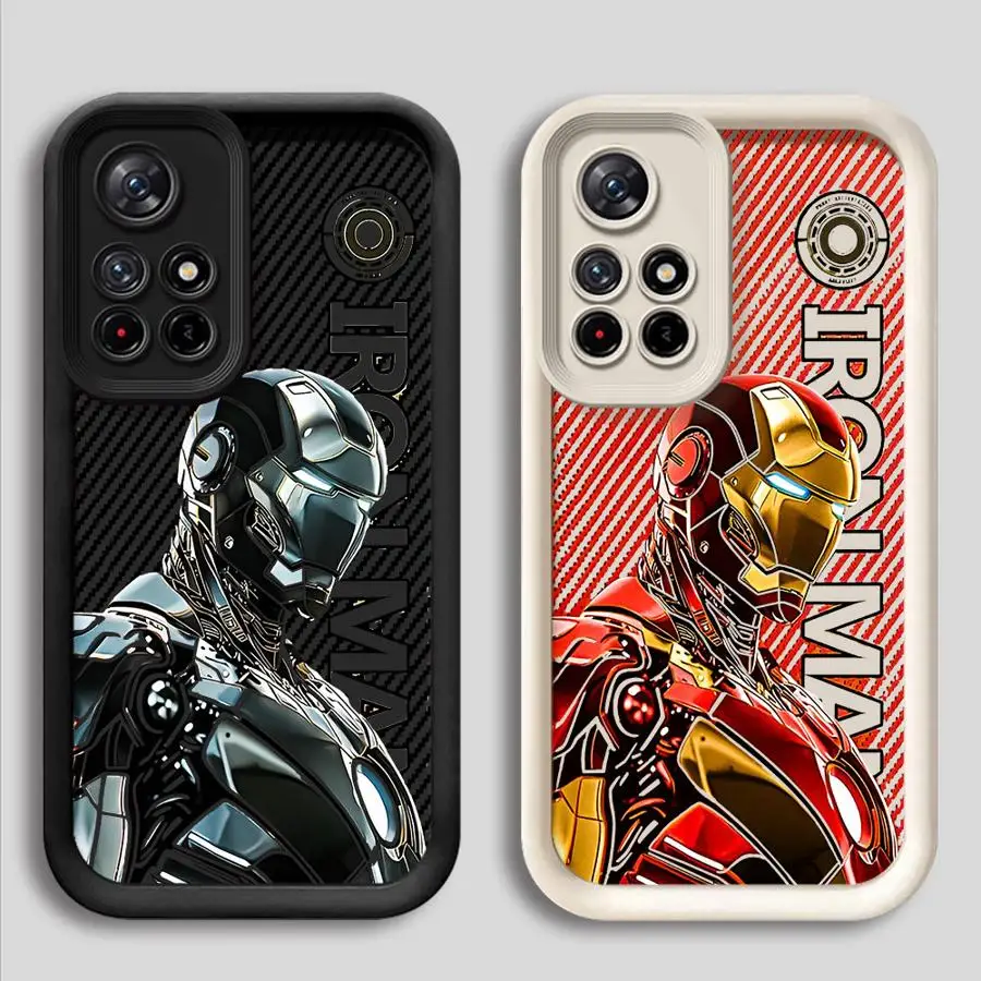 Marvel Ironman Phone Case for Xiaomi Redmi 12 12C 13C X3 NFC X3 Pro Poco C50 C51 C61 A1 A2 Plus A3x Soft Funda