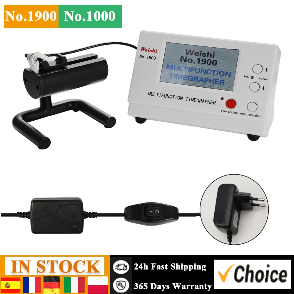 WeiShi No.1900/No.1000 Professional Timing Timegrapher Mechanical Watch Tester for Repairers and Hobbyists Watch Tools