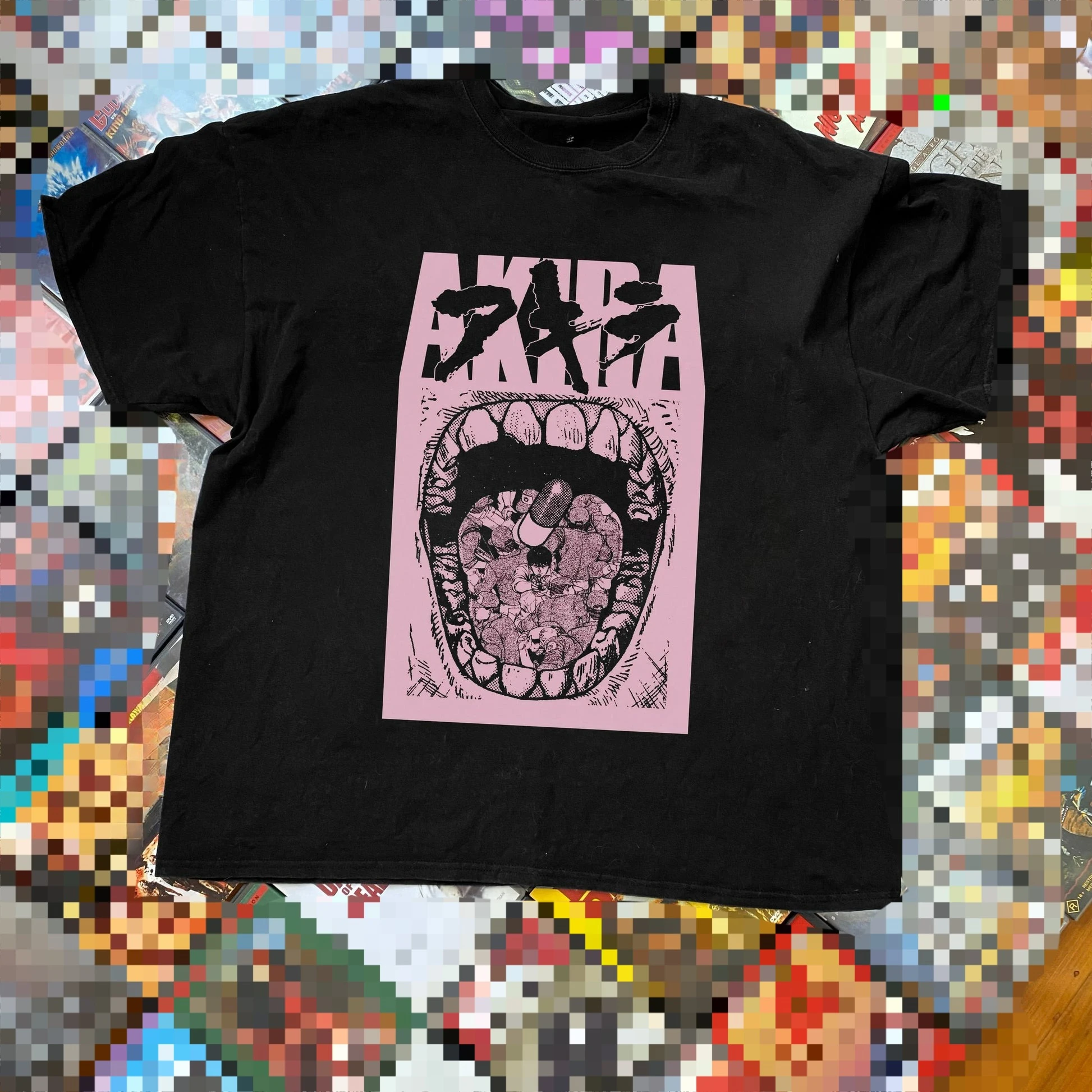 Akira Retro Cyberpunk Anime Klassisches Manga-Kunst-Grafik-T-Shirt aus Baumwolle für Herren und Damen, Vintage Streetwear – Detail 2