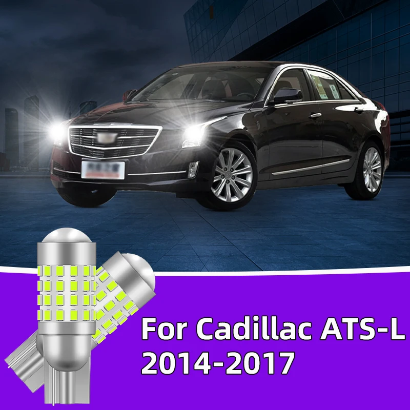 

2PCS For Cadillac ATS-L 2014-2017 2015 2016 Car Led Bulb T10 W5W width lights side marker position Signal Lamp Clearance Lights