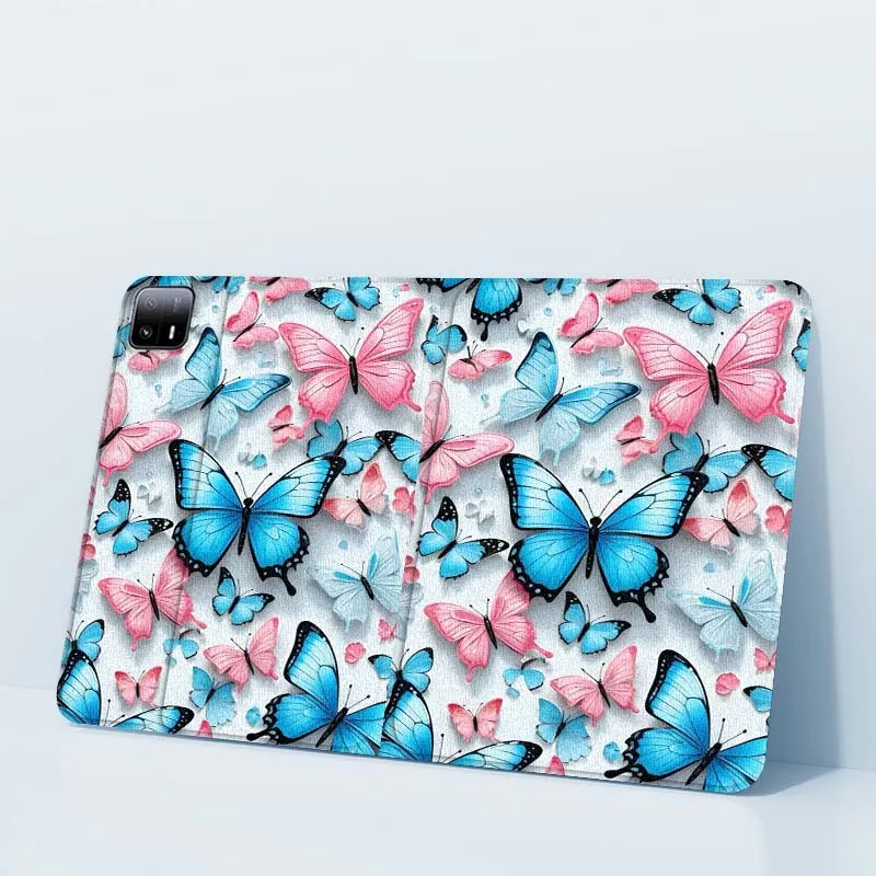 تصميم فراشة إبداعية لهاتف Xiaomi Redmi Mi Pad 4 5 6 6s 7 8 SE Pro 2 11 Plus Max 12.4 11 11.2 12.5 8.7 بوصة حافظة تابلت