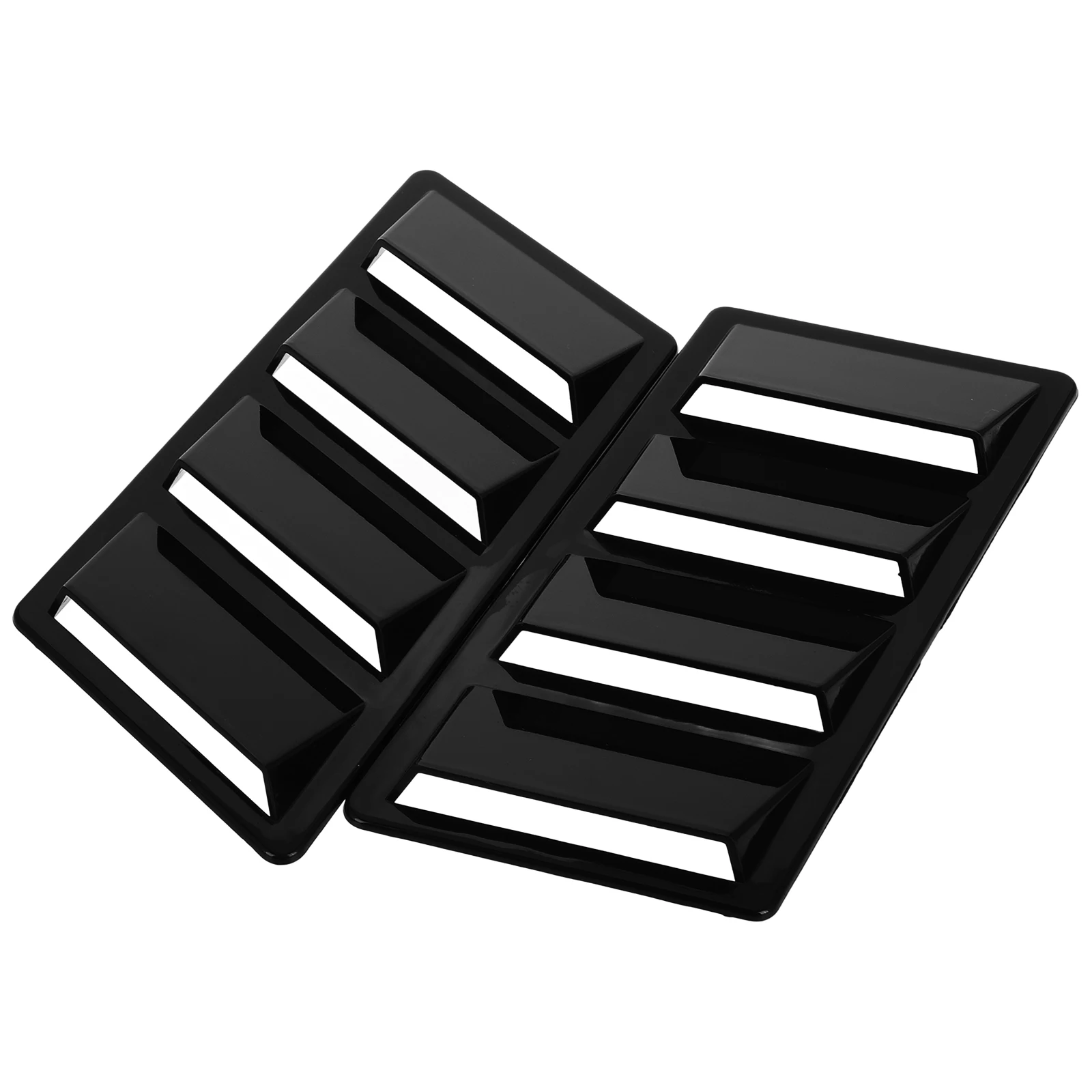 

2 Pcs Hood Air Outlet Conditioning Auto Bonnet Vents Car Cover Scoop Abs Engine