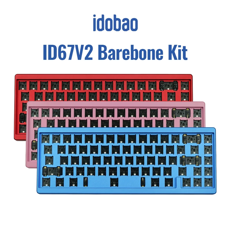 idobao ID67 V2 Barebone Kit Hot Swap RGB  Keyboard Kit Custom Mechanical Keyboard Acrylic Bottom Case  Without Switch Keycaps