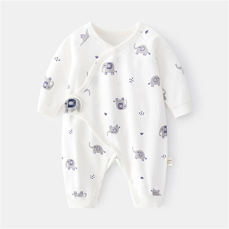 0-6Month Newborn Baby Girls Boys Rompers Cotton Cartoon Infant Clothes Outfit Jumpsuit Spring Autumn Outdoor Clothing 2024 New