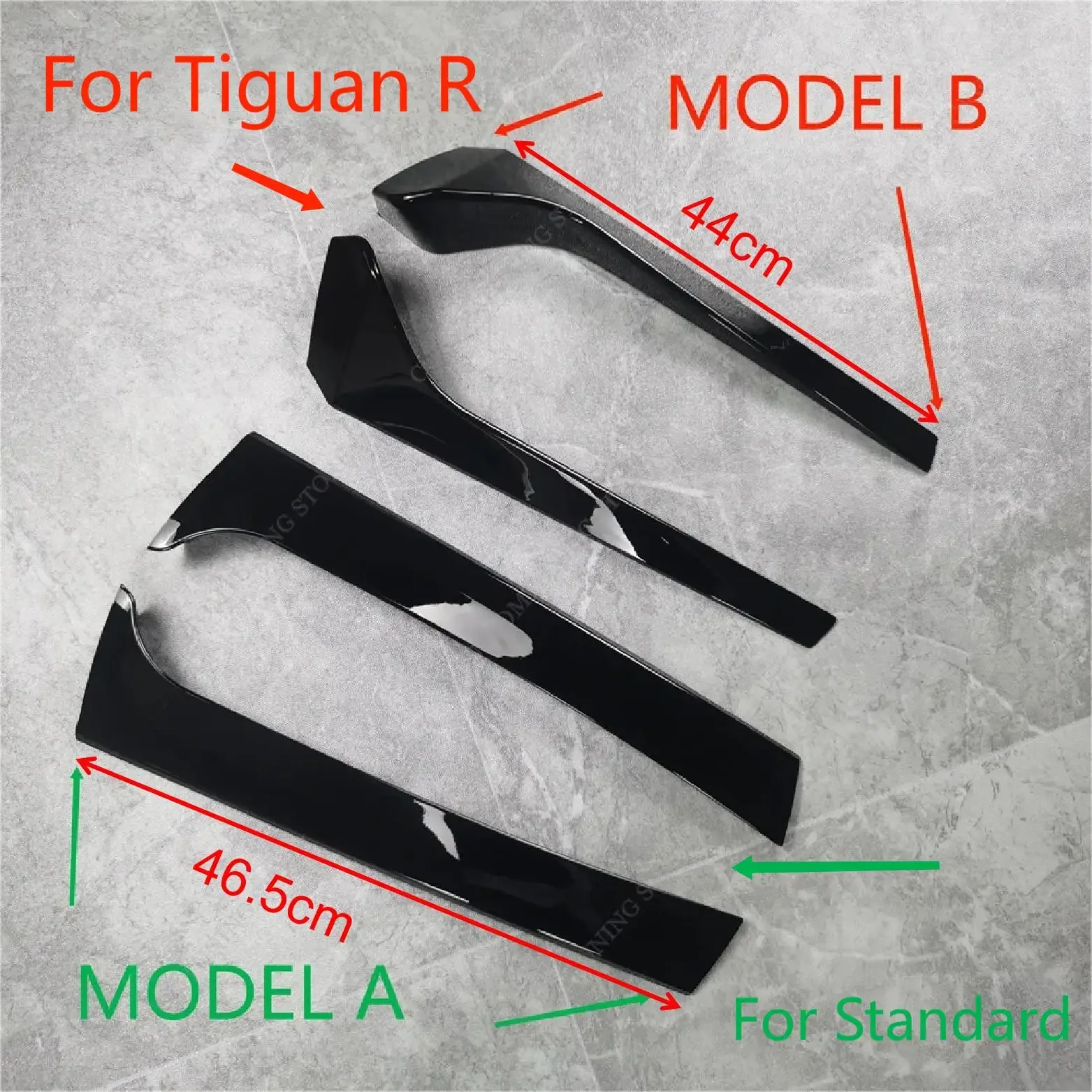 Car Rear Window Spoiler Splitter For VW Tiguan MK2 TSI TDI R R-Line Gloss Rear Trunk Window Tail Wing Bodykit 2017-2023 Tuning