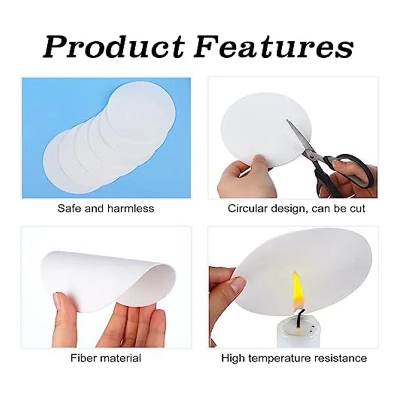 Superior-170 Pcs Microwave Kiln Paper Round  Fiber 4.7 Inch High Temperature  Kiln For DIY Fusing Glass Fusing Kil