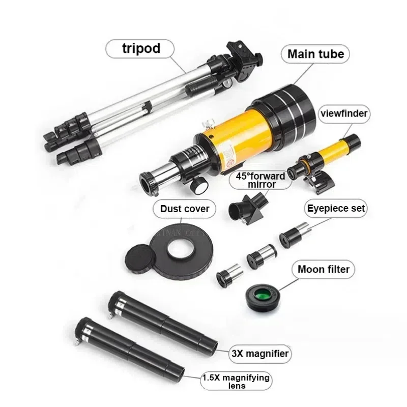 

F30070M Professional Astronomical Telescope 150 Times Zoom HD High-Power Portable Tripod Night Vision View Star Moon