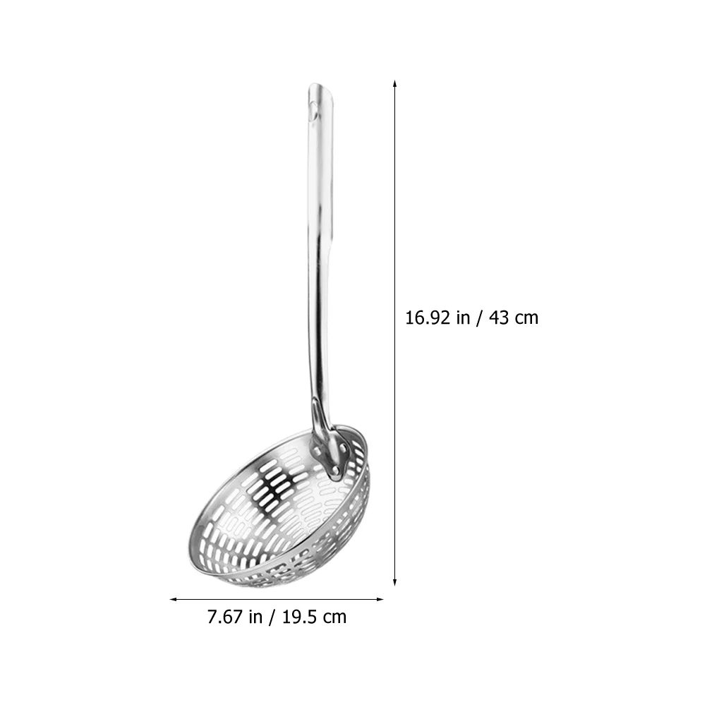 

Stainless Steel Skimmer Ladle Large Capacity Colander Spoon Kitchen Strainer Cooking Utensil Noodle Drainer Skimmer Ladle