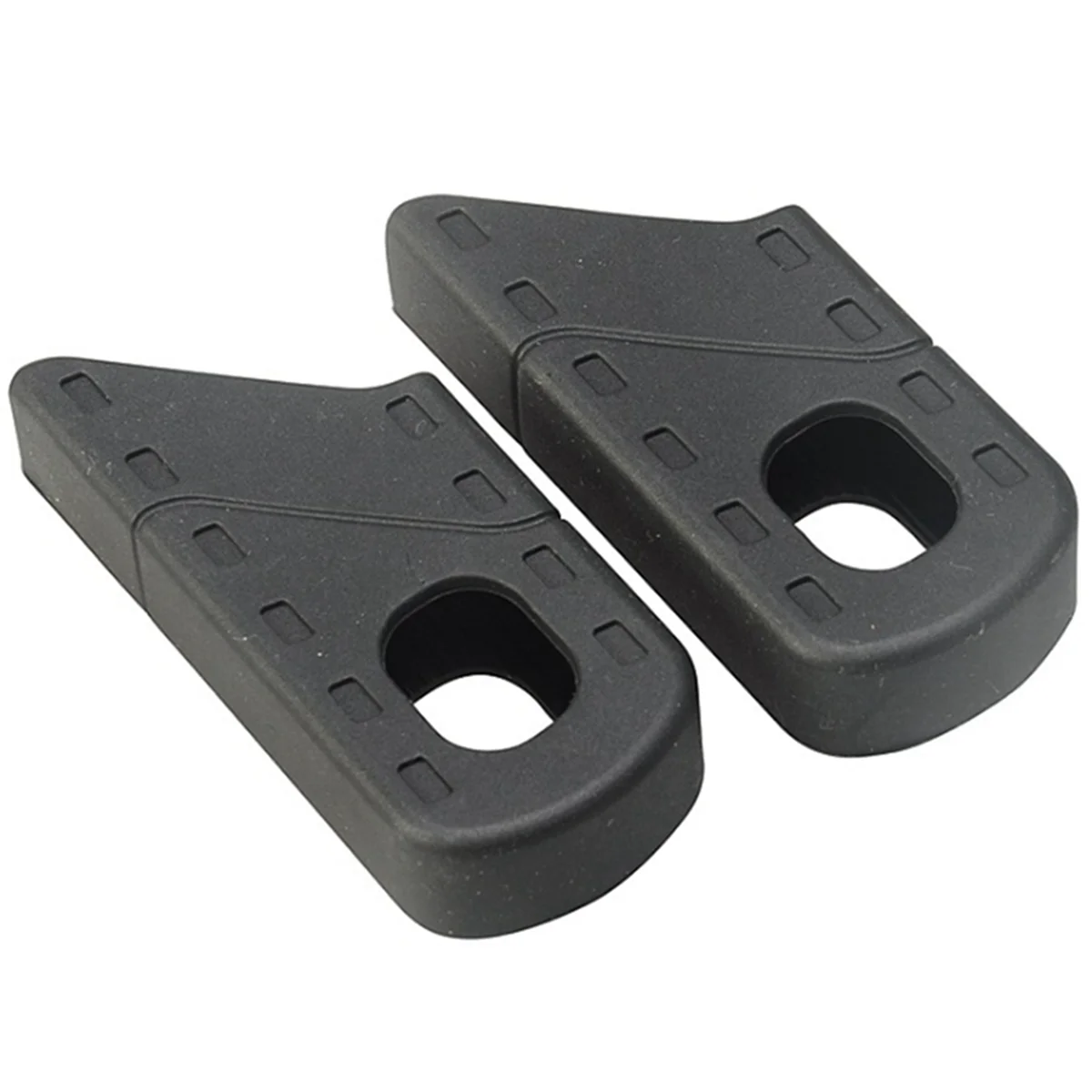 A72Z 6PCS Universal Bicycle Fixed Gear Rubber Crankset Crank Protector Cover Case Road Bike Crank Arm Boot Sleeve, Black