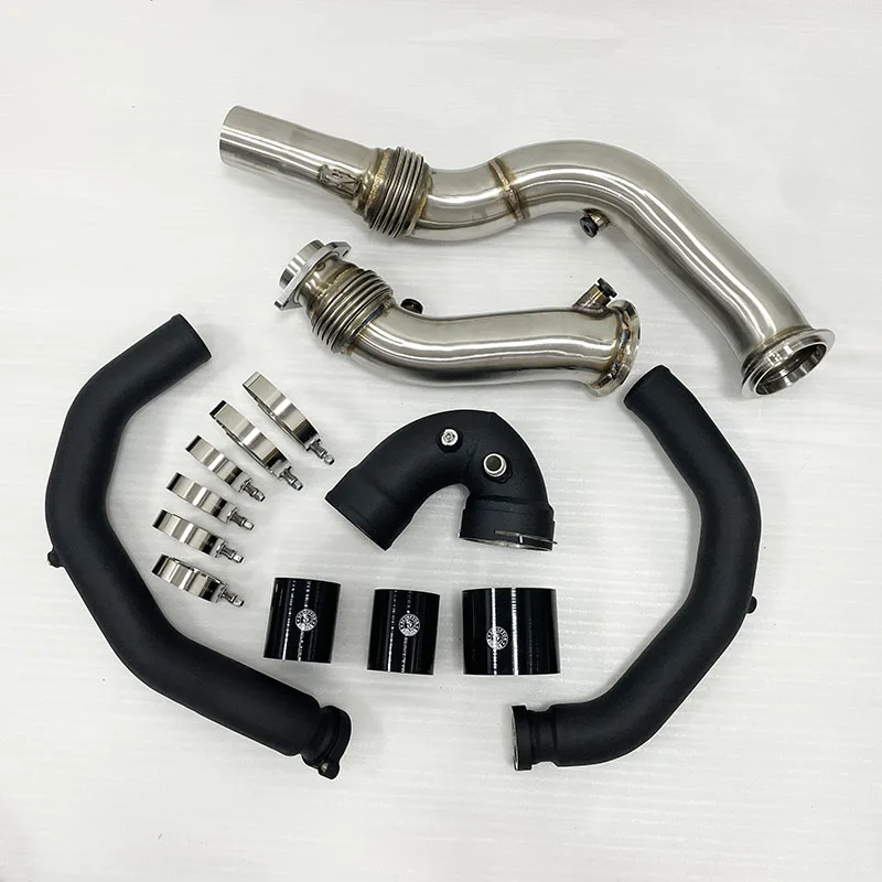 

Комплект повышающих труб зарядной трубы для S55 Turbo Downpipe для BMW M2 M3 M4 F80 F82 F83 2015+ выхлопной трубы