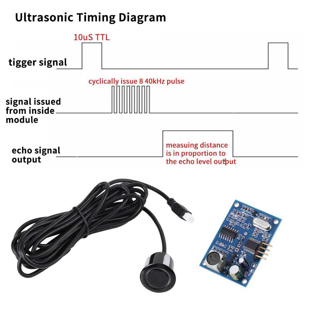 Capteur de distance à ultrasons, technologie de transducteur de mesure, anti-brouillage