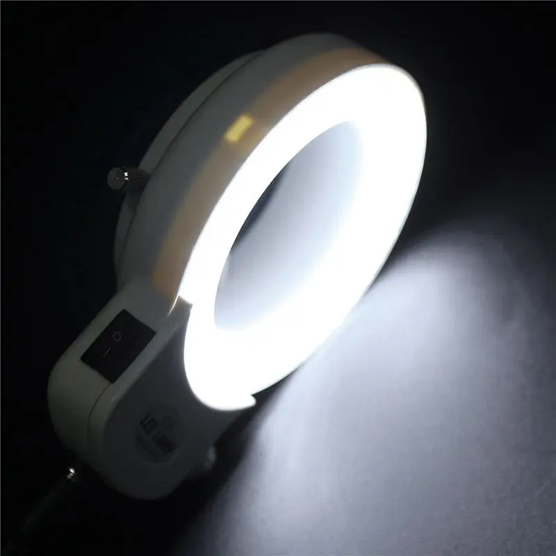 RMWIN-8X 144 Leds Ring Light Ring Light For Mini Scope Lamp Light 6000K 0-100% Adjustable White EU Plug