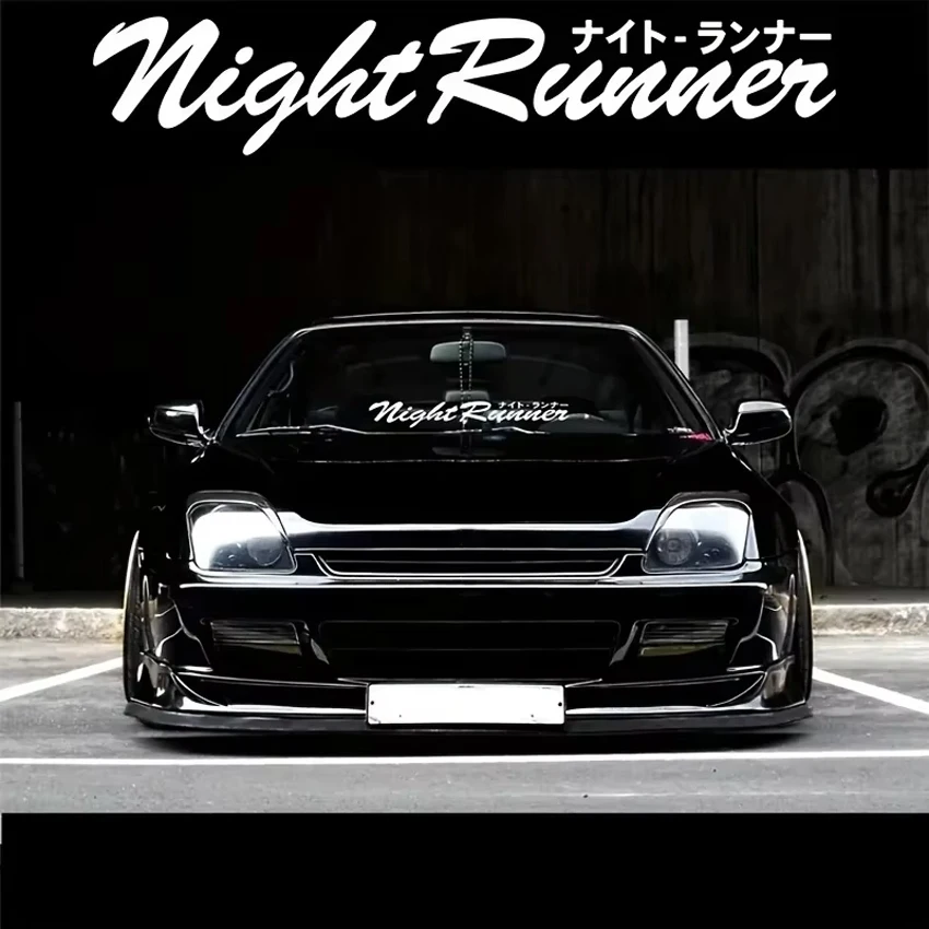 Car Sticker Racing Sticker Night Runner Front Windshield Waterproof Vinyl Film Decor Decals Auto Tuning Accessories