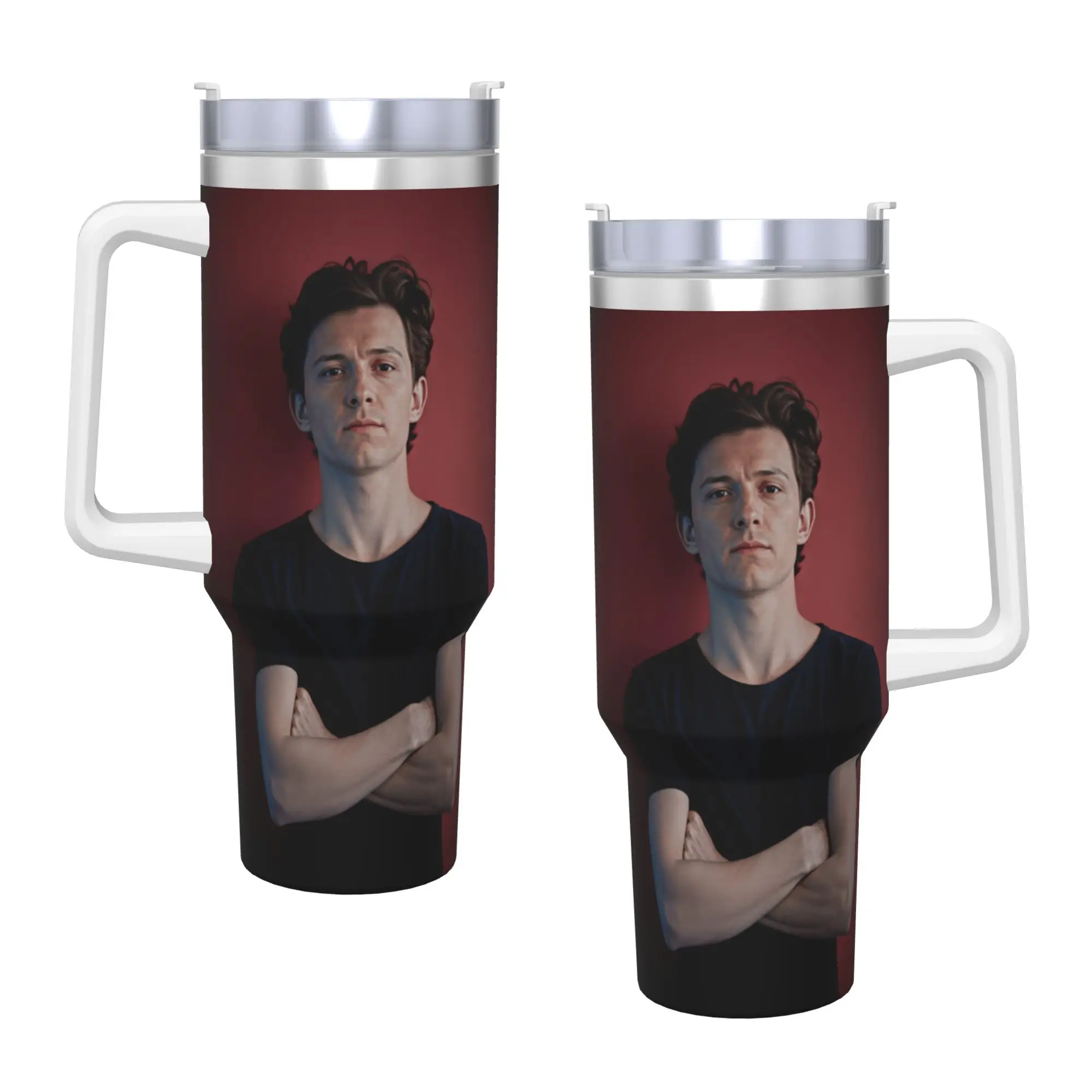 Tom Hollands Tumbler  Cold Drink Water Bottle Insulated Stainless Steel Thermal Mug Graphic Camping Mugs Cup