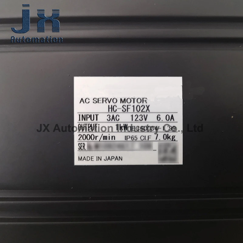 Japan Original 1KW 200V AC Servo Motor HC-SF102X HC-SF52K-S1 HC
