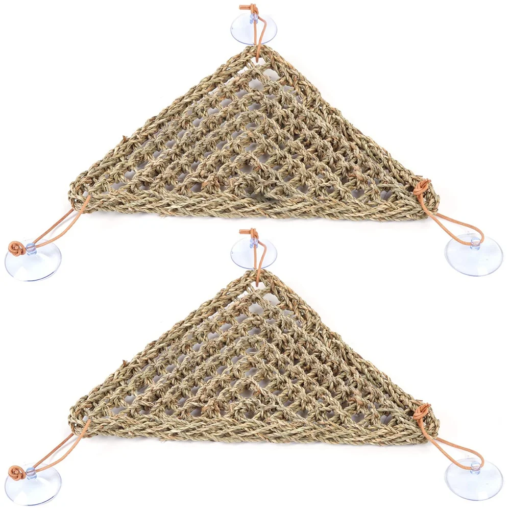 MALL Reptile Lizard Bearded Dragon Hammock Reptile Hermit Crab Climbing Toys Accessories 2 PCS