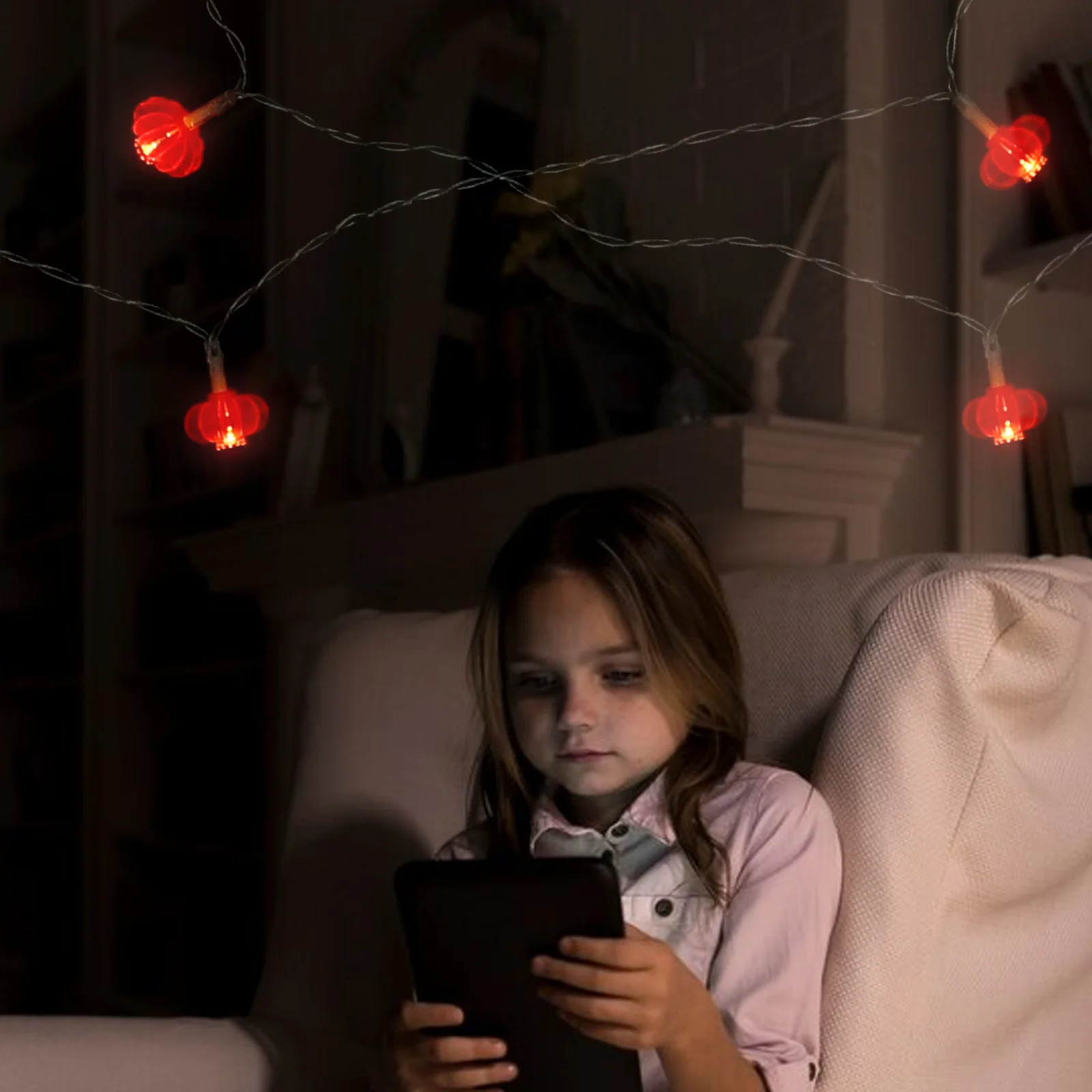 1 قطعة 6 سنتيمتر الأحمر فانوس أضواء الزخرفية 2 متر 10 المصابيح Usb التوصيل Led سلسلة ضوء لقضاء عطلة حفل زفاف حديقة الديكور احتفالي