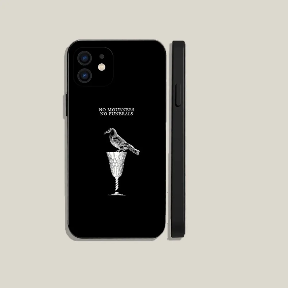 Six Of Crows Phone Case For iPhone 15,14,13,12,11,Plus,Pro Max,XS,X,XR,SE,Mini,8,7 Soft Silicone Black Cover