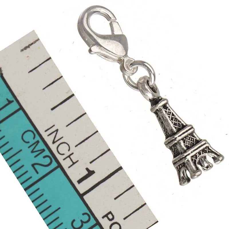 

Компоненты для создания ювелирных изделий из цинкового сплава, 40 шт., Эйфелева башня, серебряные ручные работы, браслеты, брелки, декоративные детали, поставки