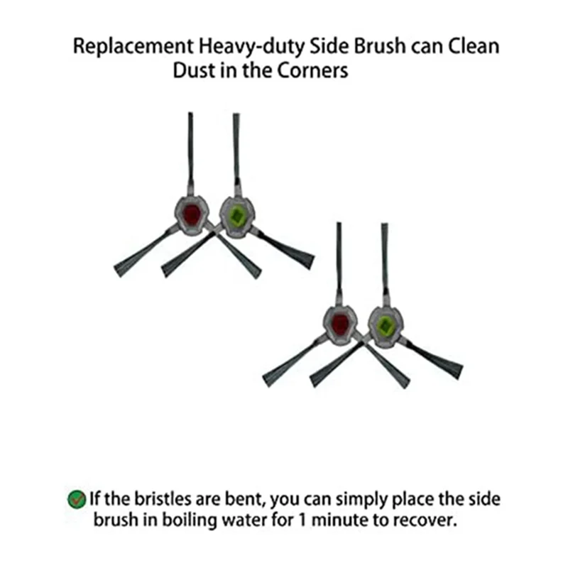 KEOL-cepillo lateral principal, piezas de repuesto para limpiador de bolsas de polvo, trapo, 6 uds. Para Robot aspirador autovaciado Yeedi K650