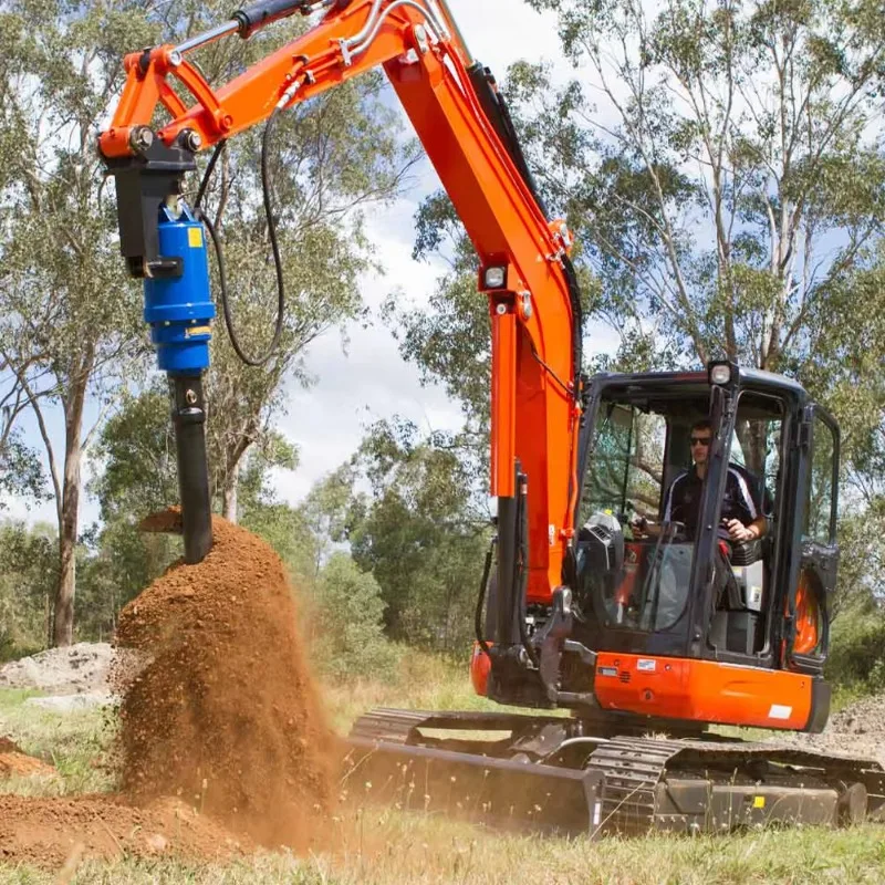RB2000 factory manufacture mini excavator auger after hole digger drill rig hydraulic