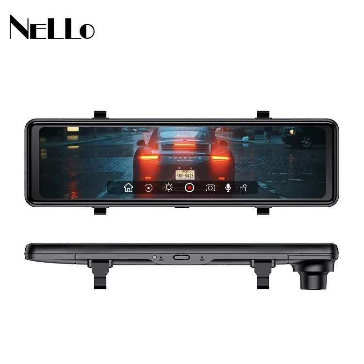 Dual Lens 1080p Car Video Recorder DVR Car Cam Dash Cam Android BACK UP Dashcam Rearview Mirror Car Back Box
