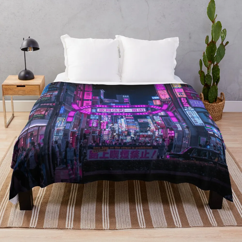 

Kabukicho Gate, Shinjuku Throw Blanket Polar blanket For Sofa Custom Blanket fluffy blanket