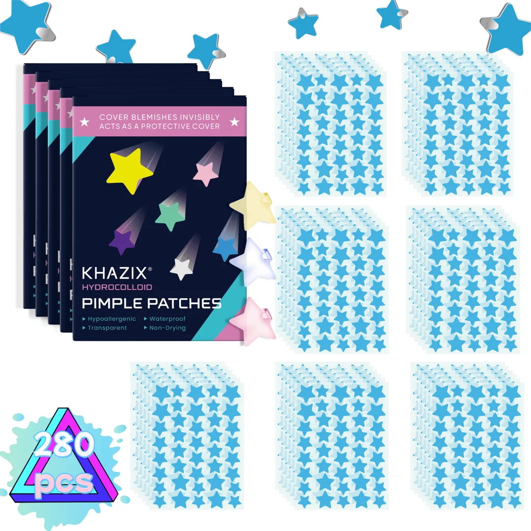 280 piezas de parches multicolores para el acné, parches para el acné facial, parches corrector para el acné y parches para espinillas, ultrafinos