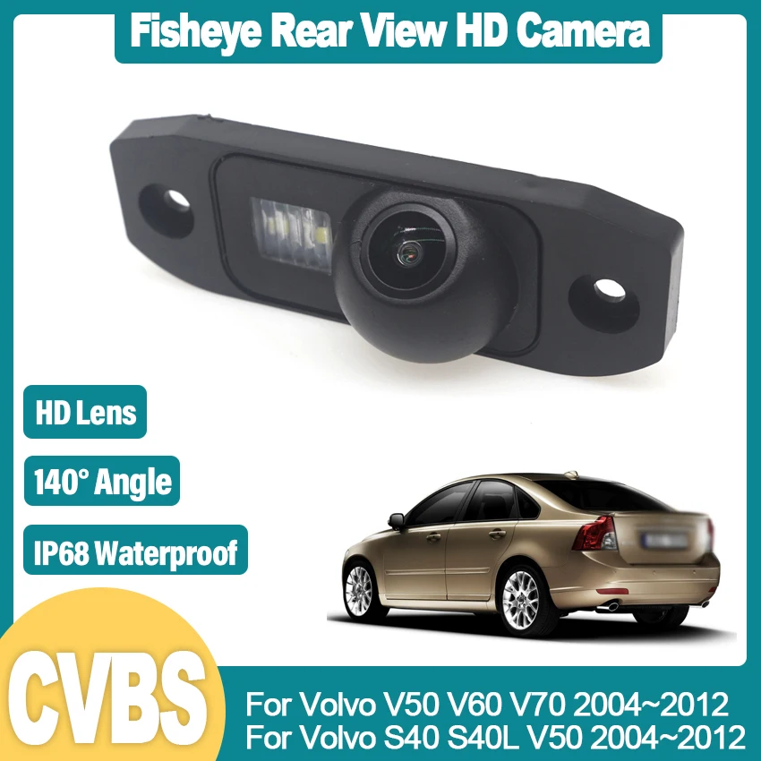 

HD 1080x720P Rear View Camera For Volvo V50 V60 V70 2004~2012 S40 S40L V50 2004~2010 2011 2012 Night Vision Car Backup Parking