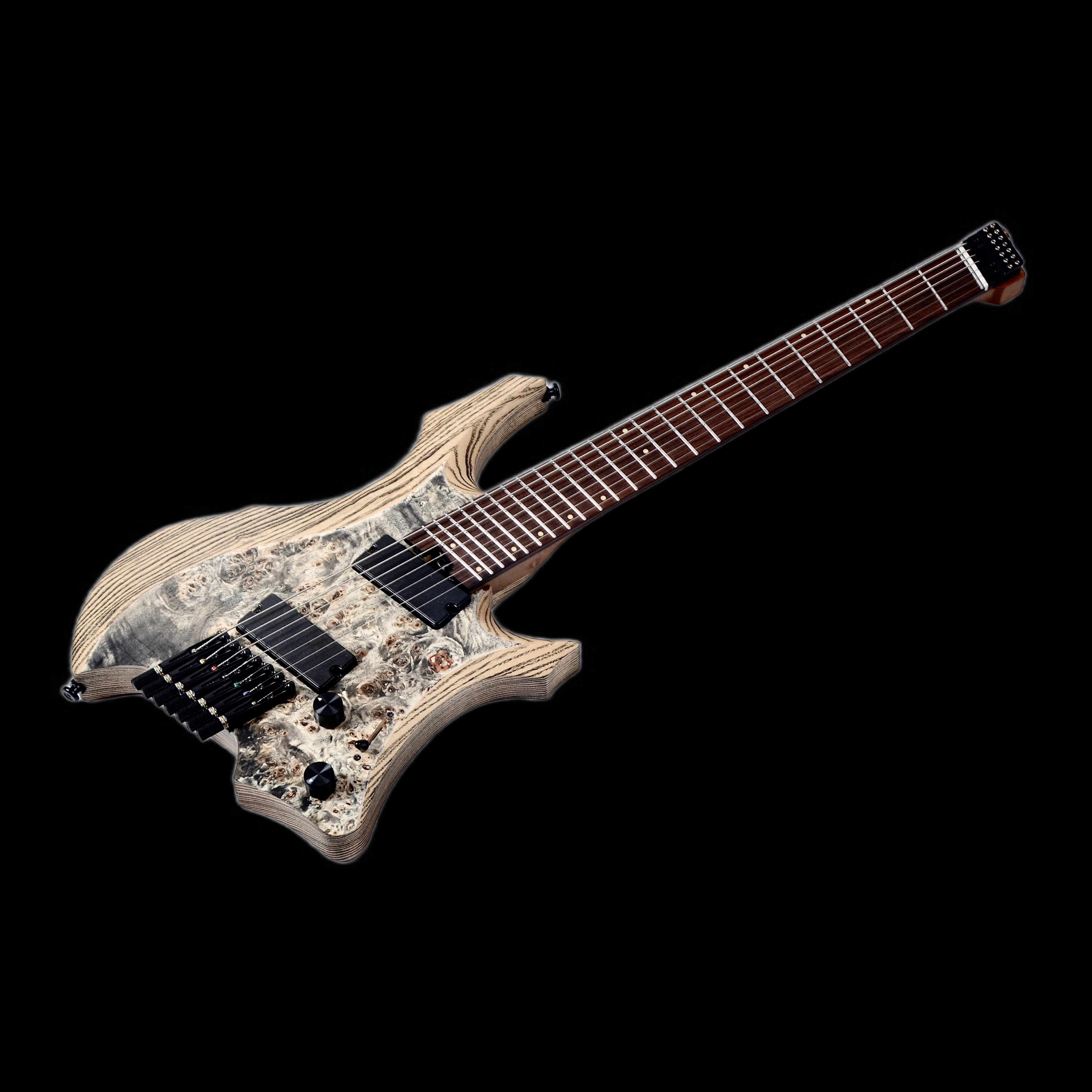 

Профессиональная электрогитара с корпусом из обожженной липы, грифом из обожженного клена, активными звукоснимателями, бесплатная доставка.