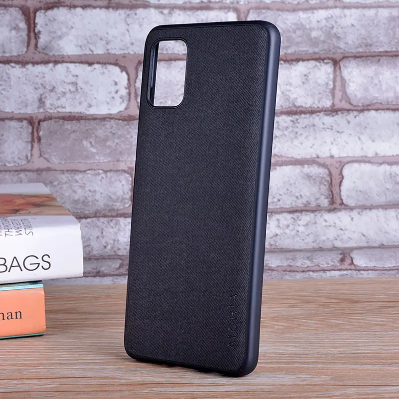Case for Samsung Galaxy Note 10 Lite Plus coque Luxury textile Leather skin soft TPU cover for samsung note 10 lite case capa
