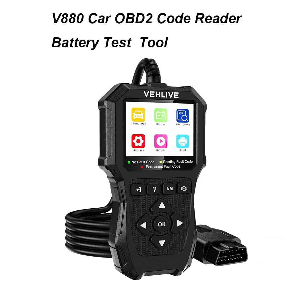 Alat Diagnostik Otomotif VEHLIVE OBD2 Scanner Pembaca Kode OBDII Pembaca Kode Kesalahan OBD Scan Pembaca Kode DIY