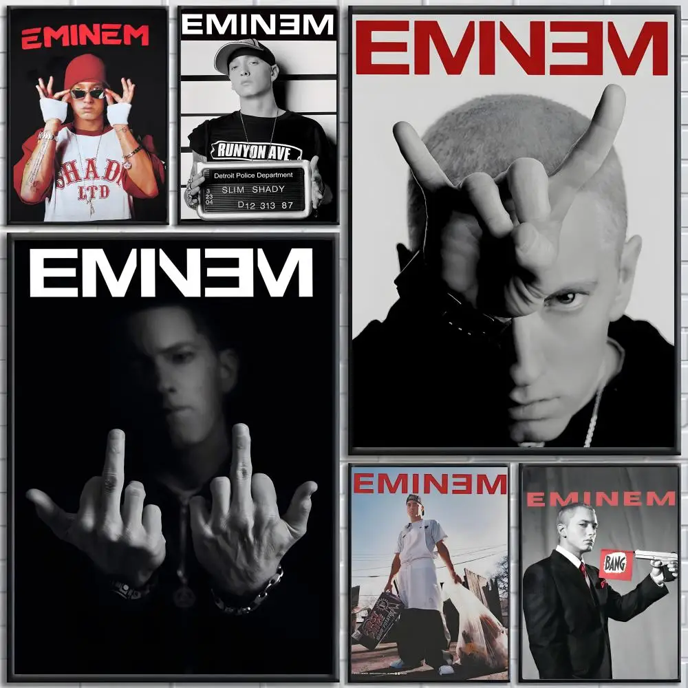 E-EminemS singer Poster High-definition posters, wall art for living room and home decor.