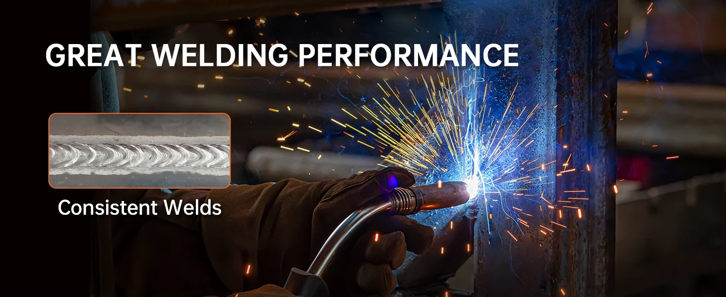 HITBOX HBM200 MIG TIG MMA Welding Machine 3 IN 1 Synergy Inverter Welder Gasless Flux Core Semi-Automatic Soldering Portable Inverter Equipment for Iron Metal Work